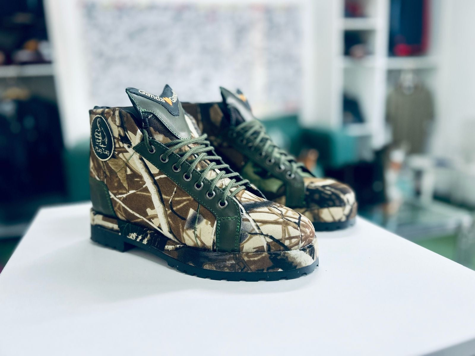 Ganda Ganda - Jungle Green Boots